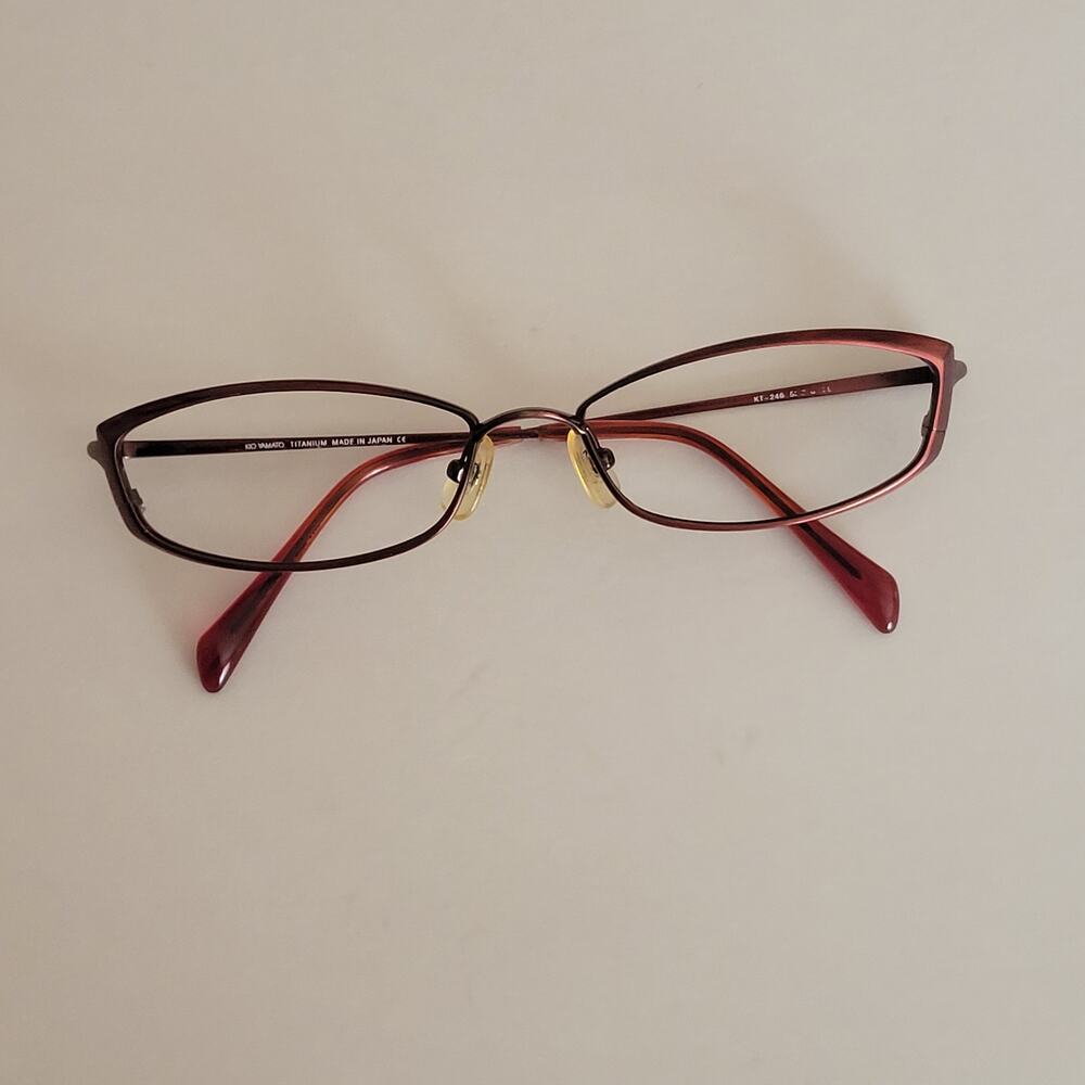 KIO YAMATO KT-246 Eyeglasses Frame Titanium Made in Japan 52x15x130